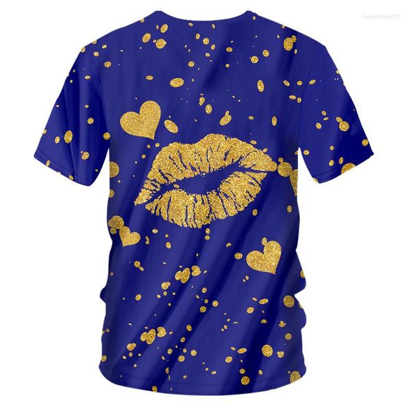 men's t shirts brand mouth lips t-shirt gold and blue 3d whole body printing glitter tee men tshirt 2023 special harajuku 7xl, White;black 
men's t shirts brand mouth lips t-shirt gold and blue 3d whole body printing glitter tee men tshirt 2023 special harajuku 7xl, White;black