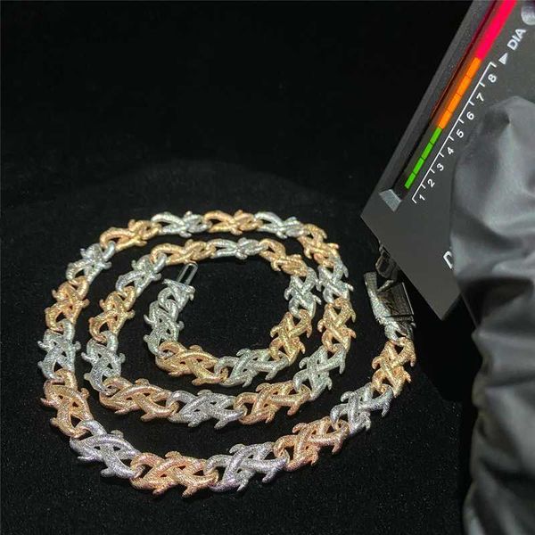 two tone diamond sand thorn cuban necklace vvs moissanite clasp iced out 925 sterling silver cuban link chain
two tone diamond sand thorn cuban necklace vvs moissanite clasp iced out 925 sterling silver cuban link chain