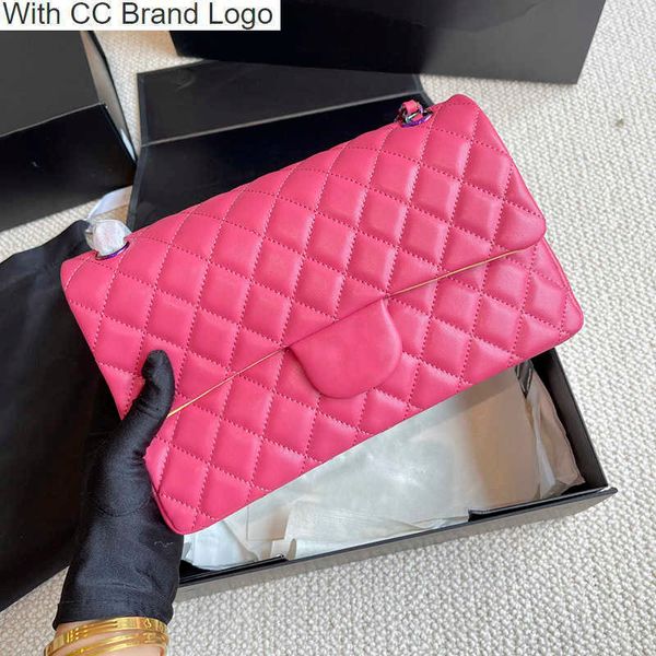 luxury cc cross body 25cm classic double flap shoulder bags colorful silver metal hardware chain designer bag lambskin diamond quilting luxu
luxury cc cross body 25cm classic double flap shoulder bags colorful silver metal hardware chain designer bag lambskin diamond quilting luxu
