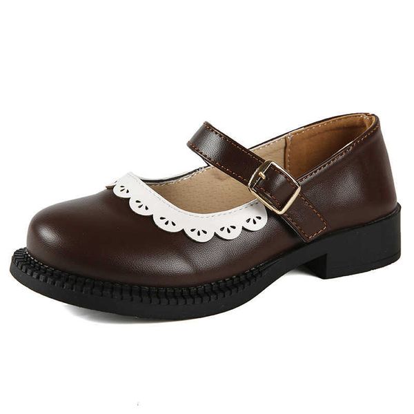 girls' english style small leather shoes 2023 autumn 1 chil1en's single shoes lace solid color round head soft bottom princess sho, Black
girls' english style small leather shoes 2023 autumn 1 chil1en's single shoes lace solid color round head soft bottom princess sho, Black