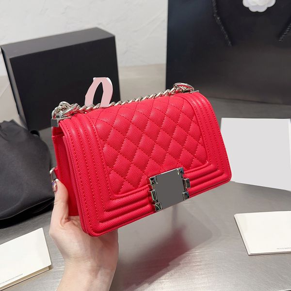 womens caviar leather boy shoulder bags classic mini flap quilted calfskin purse with silver metal hardware chain strap vanity cosmetic case
womens caviar leather boy shoulder bags classic mini flap quilted calfskin purse with silver metal hardware chain strap vanity cosmetic case