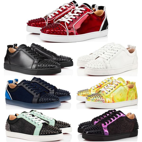 fashion men casuals shoes fun loui junior spikes flat sneakers low elastic band leather designer super quality casual walk athletic shoes b, Black
fashion men casuals shoes fun loui junior spikes flat sneakers low elastic band leather designer super quality casual walk athletic shoes b, Black