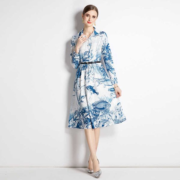 casual dresses spring ethnic style printing medium a-line large hem slim dresses women's lapel pleated skirt, Black;gray
casual dresses spring ethnic style printing medium a-line large hem slim dresses women's lapel pleated skirt, Black;gray