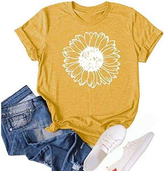 women's summer sunflower t shirt cute flower graphic loose tees crew neck short sleeve casual women cotton blouseeezn, White
women's summer sunflower t shirt cute flower graphic loose tees crew neck short sleeve casual women cotton blouseeezn, White