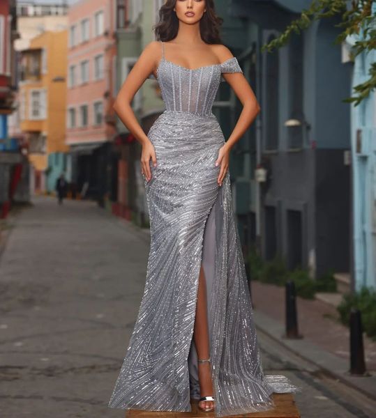 sparkly mermaid prom dresses sleeveless bateau neck straps appliques sequins floor length celebrity side slit evening dress bridal gowns plu, Black
sparkly mermaid prom dresses sleeveless bateau neck straps appliques sequins floor length celebrity side slit evening dress bridal gowns plu, Black