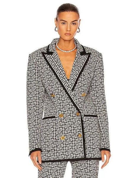 womens suits blazers tide brand retro fashion designer presbyopic maze series suit jacket lion double-breasted slim plus size women's c, White;black
womens suits blazers tide brand retro fashion designer presbyopic maze series suit jacket lion double-breasted slim plus size women's c, White;black