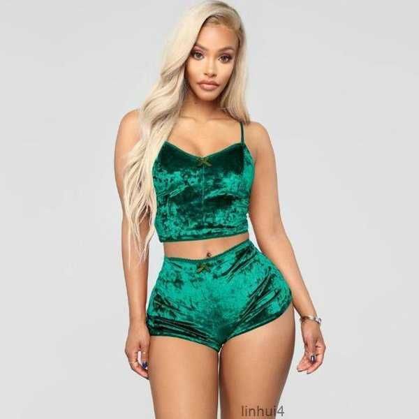 women pajamas sets velvet two piece suits ladies 2pcs sleepwear female vest shorts summer nightwear 4jpg, Black;red
women pajamas sets velvet two piece suits ladies 2pcs sleepwear female vest shorts summer nightwear 4jpg, Black;red