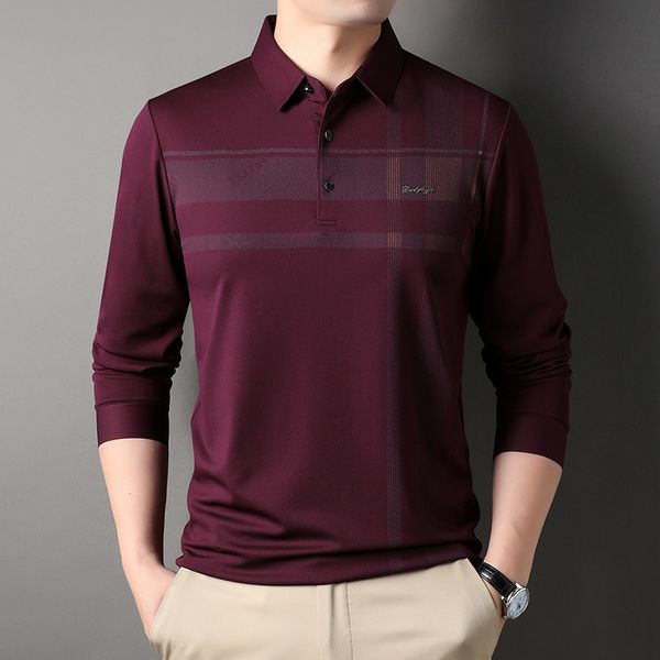 men's polos mlshp long sleeve men's polo shirts spring autumn plaid smart casual male polo shirts fashion simple man tees plus siz, White;black
men's polos mlshp long sleeve men's polo shirts spring autumn plaid smart casual male polo shirts fashion simple man tees plus siz, White;black