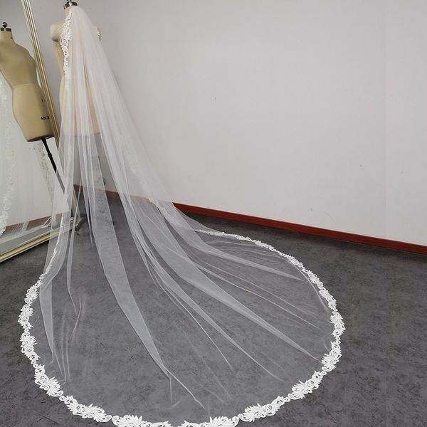 wedding hair jewelry lace long veil with comb 3 meters cathedral one layer white ivory bridal voile mariage accessories 230225, Slivery;golden
wedding hair jewelry lace long veil with comb 3 meters cathedral one layer white ivory bridal voile mariage accessories 230225, Slivery;golden