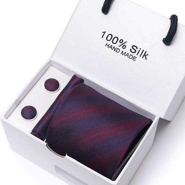 neck ties brand 65 colors style wholesale holiday gift tie pocket squares cufflink set necktie box men dot wedding accessories j230227, Blue;purple
neck ties brand 65 colors style wholesale holiday gift tie pocket squares cufflink set necktie box men dot wedding accessories j230227, Blue;purple