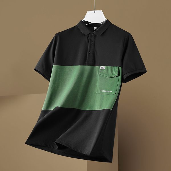 men's polos summer polo shirt men patchwork casual golf clothes for men casual short sleeve shirts slim fit men casual work 230228, White;black
men's polos summer polo shirt men patchwork casual golf clothes for men casual short sleeve shirts slim fit men casual work 230228, White;black