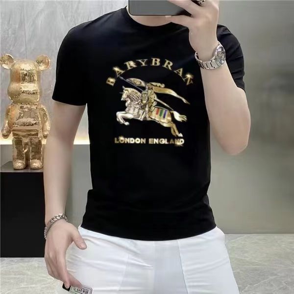 men's t-shirts 2022 new mercerized cotton v-pattern rhinestone coach designer male slim casual tees black white fashion trend short sle, White;black
men's t-shirts 2022 new mercerized cotton v-pattern rhinestone coach designer male slim casual tees black white fashion trend short sle, White;black