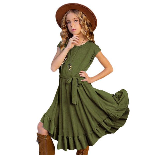 girl's dresses new summer baby girls short sleeve dress children solid color clothing girls casual dresses for 712y z0223, Red;yellow
girl's dresses new summer baby girls short sleeve dress children solid color clothing girls casual dresses for 712y z0223, Red;yellow