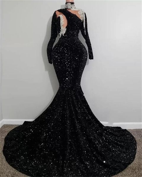 2023 evening dresses wear sparkly black mermaid high neck crystal sequins beading sequined formal prom party gowns women custom robe de soir, Black;red
2023 evening dresses wear sparkly black mermaid high neck crystal sequins beading sequined formal prom party gowns women custom robe de soir, Black;red