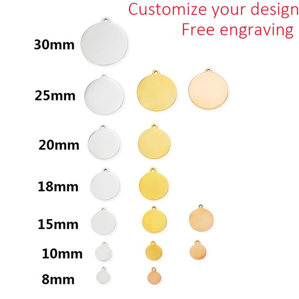 charms mylongingcharm 30pcs laser engraved custom your or design engravable round tags necklace pendant bracelet charms steel 230228, Bronze;silver
charms mylongingcharm 30pcs laser engraved custom your or design engravable round tags necklace pendant bracelet charms steel 230228, Bronze;silver