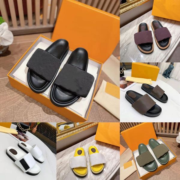 pool pillow comfort designer slippers sandals luxury-smooth calfkin slides revival flat mules summer beach slipper without box, Black
pool pillow comfort designer slippers sandals luxury-smooth calfkin slides revival flat mules summer beach slipper without box, Black