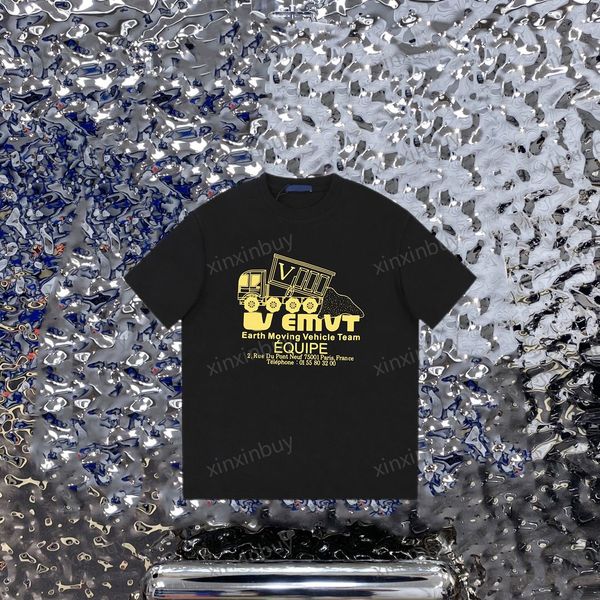xinxinbuy men designer tee t shirt 23ss earth moving vehicle team 1854 short sleeve cotton women white black xs-xl, Black;brown
xinxinbuy men designer tee t shirt 23ss earth moving vehicle team 1854 short sleeve cotton women white black xs-xl, Black;brown