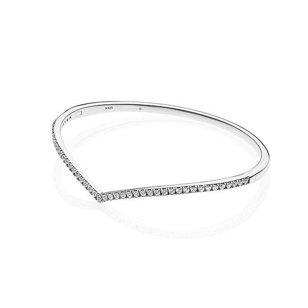 sparkling wishbone bangle bracelet for pandora 925 sterling silver wedding designer jewelry for women girlfriend gift cz diamond bracelets w, Black
sparkling wishbone bangle bracelet for pandora 925 sterling silver wedding designer jewelry for women girlfriend gift cz diamond bracelets w, Black
