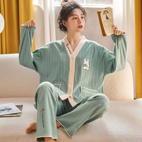 womens sleepwear pajamas women cotton home suit korean sleepwear pajamas women autumn pijama pyjamas long sleeve 2 piece set nightwear 23022, Black;red
womens sleepwear pajamas women cotton home suit korean sleepwear pajamas women autumn pijama pyjamas long sleeve 2 piece set nightwear 23022, Black;red