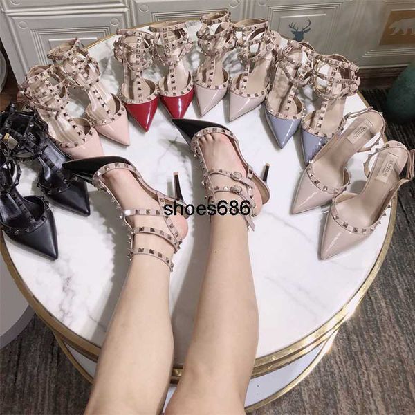 v home rivet pointed high heel shoes vaiftilno liuding thin heel strap sandals women's new leather sandals, Black
v home rivet pointed high heel shoes vaiftilno liuding thin heel strap sandals women's new leather sandals, Black