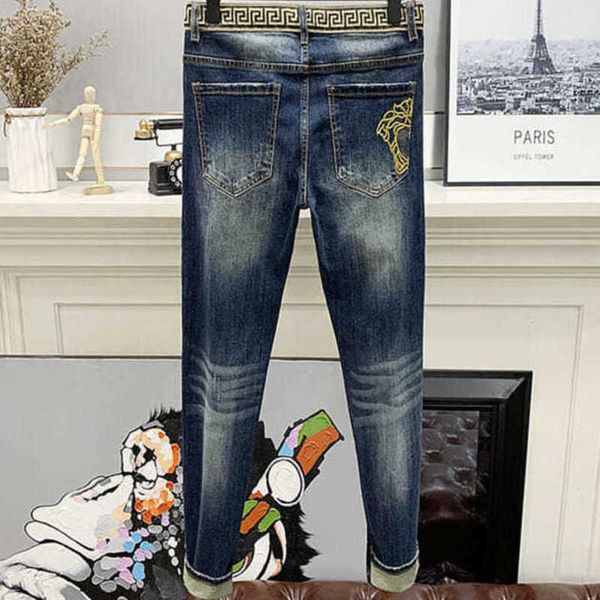 men's jeans designer baggy jeans for men pants casual trousers embroidered man sweatpants bnrh tw92, Blue
men's jeans designer baggy jeans for men pants casual trousers embroidered man sweatpants bnrh tw92, Blue