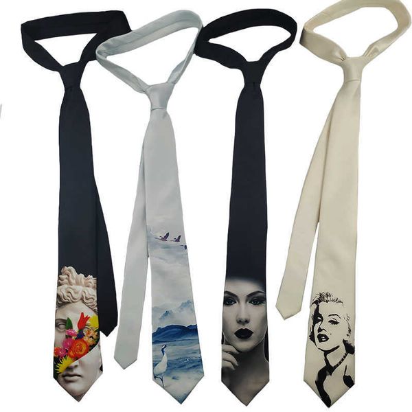 neck ties new male men's original design personality printing monroe crane trend decoration wild characters black shirt tie j230227, Blue;purple
neck ties new male men's original design personality printing monroe crane trend decoration wild characters black shirt tie j230227, Blue;purple