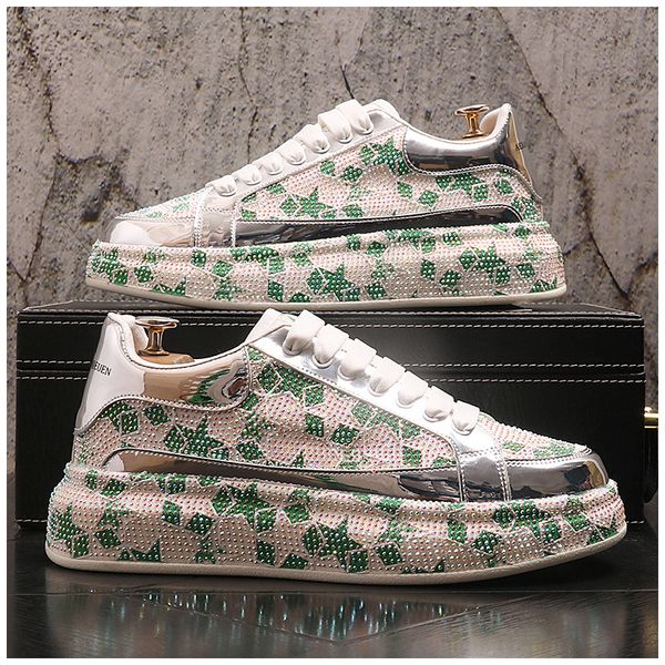 sepatu pria desainer shoes berlian imitasi mewah baru sneakers punk sepatu platform kasual pria hip hop flat berkilau zapatillas hombre, Black
sepatu pria desainer shoes berlian imitasi mewah baru sneakers punk sepatu platform kasual pria hip hop flat berkilau zapatillas hombre, Black