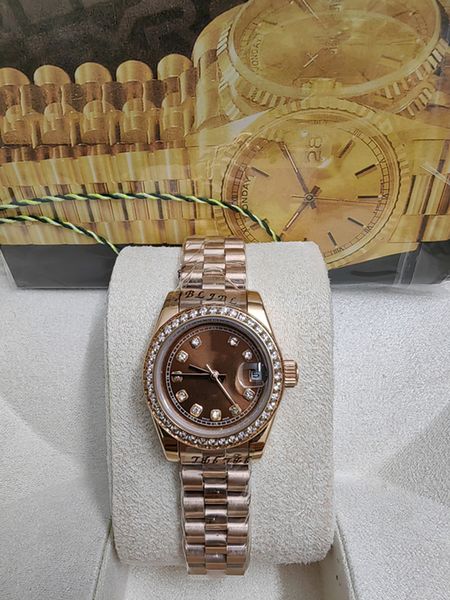 with original box lady diamonds watch women watchs datejust 26mm 2023 luxury women watch day dateday girl sapphire glass wristwatch automati, Slivery;brown
with original box lady diamonds watch women watchs datejust 26mm 2023 luxury women watch day dateday girl sapphire glass wristwatch automati, Slivery;brown