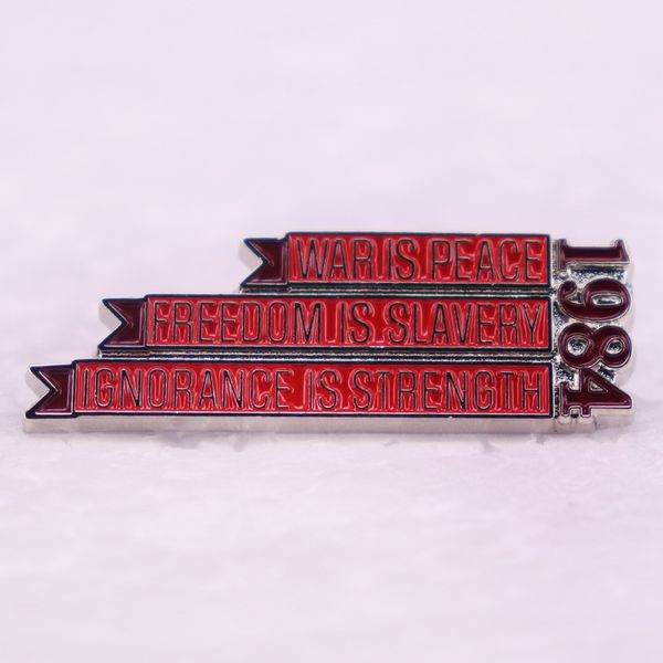 war is peace om is slavery ignorance is strength brooch cute anime movies games hard enamel pins collect metal cartoon brooch, Blue
war is peace om is slavery ignorance is strength brooch cute anime movies games hard enamel pins collect metal cartoon brooch, Blue