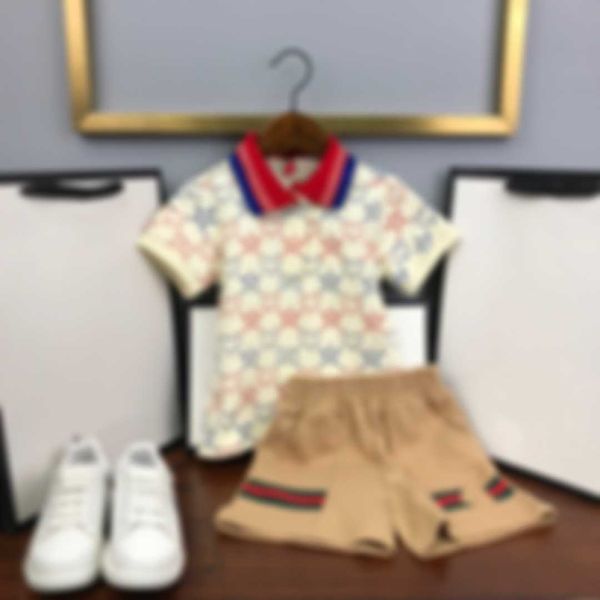 clothing sets summer star embroidery polo color-block collar set casual, White
clothing sets summer star embroidery polo color-block collar set casual, White