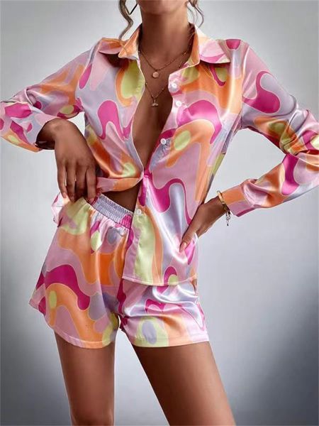 womens two piece pants women casual 2 piece shorts suits abstract print spring fall long sleeve lapel buttons shirtshigh waist shorts lounge, White
womens two piece pants women casual 2 piece shorts suits abstract print spring fall long sleeve lapel buttons shirtshigh waist shorts lounge, White