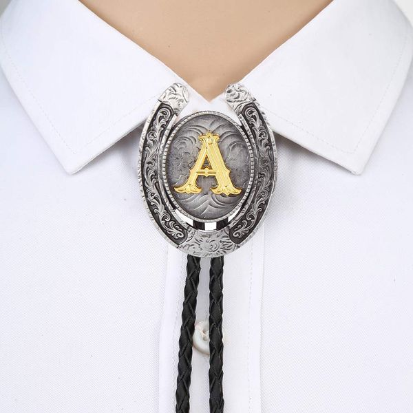 bow ties vintage gold letter abcdefgz u shape bolo tie for man indian cowboy western cowgirl leather rope zinc alloy necktie 230228, Black;gray
bow ties vintage gold letter abcdefgz u shape bolo tie for man indian cowboy western cowgirl leather rope zinc alloy necktie 230228, Black;gray