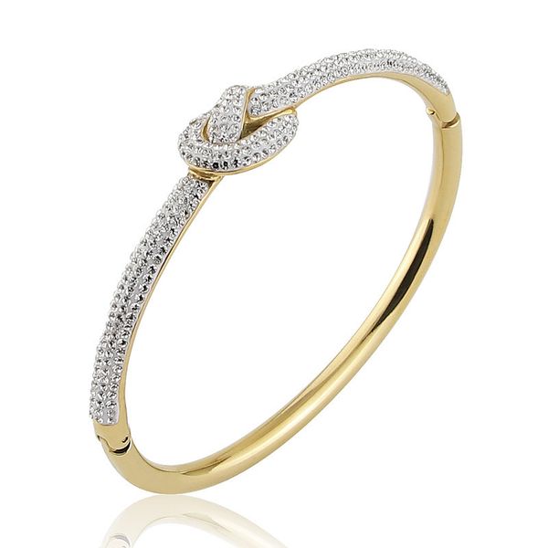 bangle stainless steel jewelry crystal bracelets casting concentric knot bangle for women's who love gifts wholesale 230228, Black
bangle stainless steel jewelry crystal bracelets casting concentric knot bangle for women's who love gifts wholesale 230228, Black