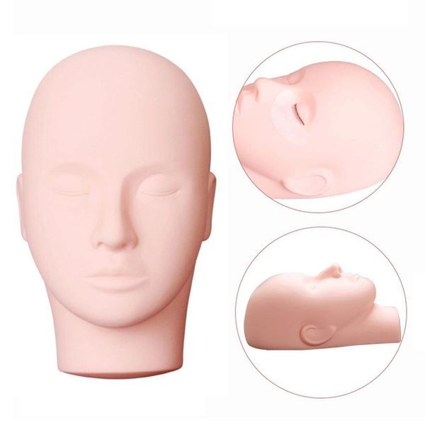 silicone training mannequin flat head makeup practice eyelash lashes extension beauty eye lashes eyelash extensions, White
silicone training mannequin flat head makeup practice eyelash lashes extension beauty eye lashes eyelash extensions, White