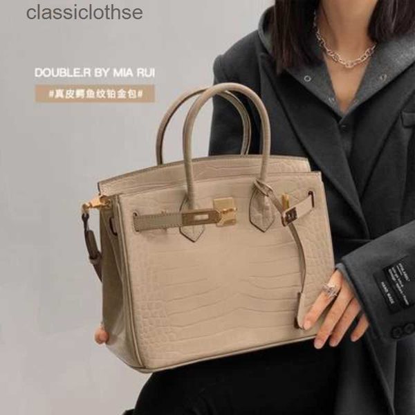 original edition 7a h home designer birki bags for women begonia/high sense alligator pattern matt leather bag
