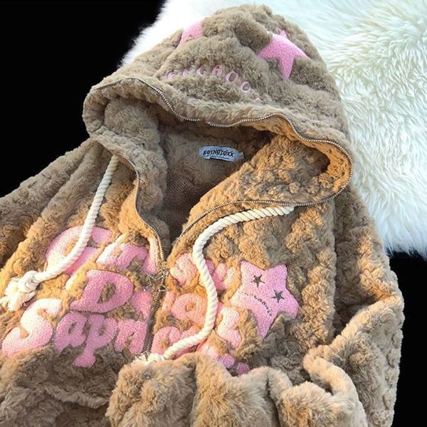 women's hoodies sweatshirts college style letter embroidery lambswool hoodie sweater women's y2k street kawaii clothing allmatch, Black
women's hoodies sweatshirts college style letter embroidery lambswool hoodie sweater women's y2k street kawaii clothing allmatch, Black