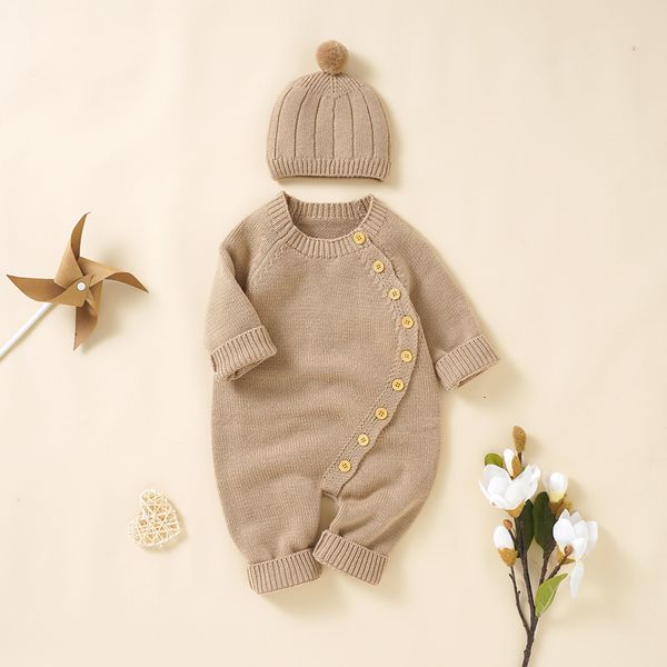jumpsuits baby girls rompers clothes autumn solid long sleeve knitted born infant boys onesie hats outfits toddler children jumpsuits 230228, Blue
jumpsuits baby girls rompers clothes autumn solid long sleeve knitted born infant boys onesie hats outfits toddler children jumpsuits 230228, Blue
