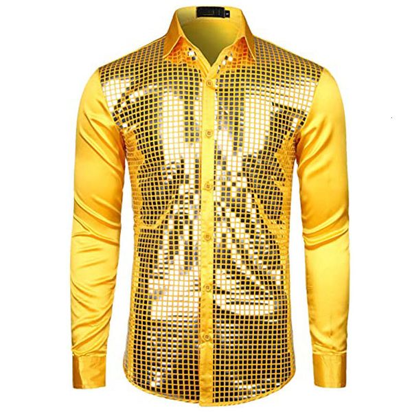 men's casual shirts luxury sequin dress long sleeve silk satin shiny shirt men chemise stage dance nightclub prom costume 230227, White;black
men's casual shirts luxury sequin dress long sleeve silk satin shiny shirt men chemise stage dance nightclub prom costume 230227, White;black
