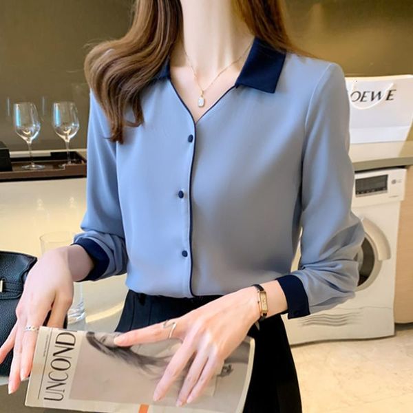 women's blouses shirts women's shirt solid basic chiffon shirts spring autumn work wear long sleeve lapel blouse female clothing 3, White
women's blouses shirts women's shirt solid basic chiffon shirts spring autumn work wear long sleeve lapel blouse female clothing 3, White
