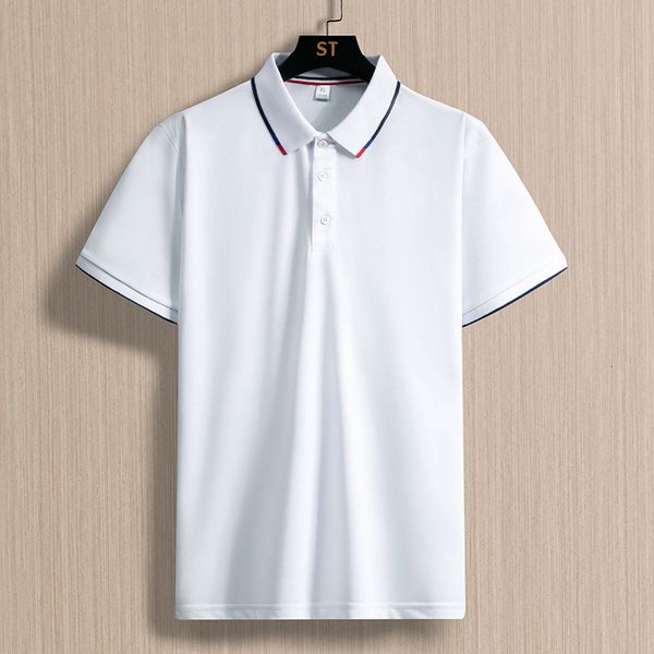 men's polos mens summer polo shirts short sleeve cotton breathable polo tees classic patchwork business casual polos mens clothing 230, White;black
men's polos mens summer polo shirts short sleeve cotton breathable polo tees classic patchwork business casual polos mens clothing 230, White;black