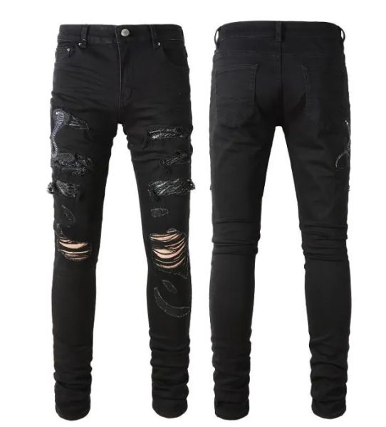 am jeans designer mens skinny desig 22 colors pants long hippop sticker embroidery slim denim straight streetwear skinny wholesale 30-40 vpf, Black
am jeans designer mens skinny desig 22 colors pants long hippop sticker embroidery slim denim straight streetwear skinny wholesale 30-40 vpf, Black