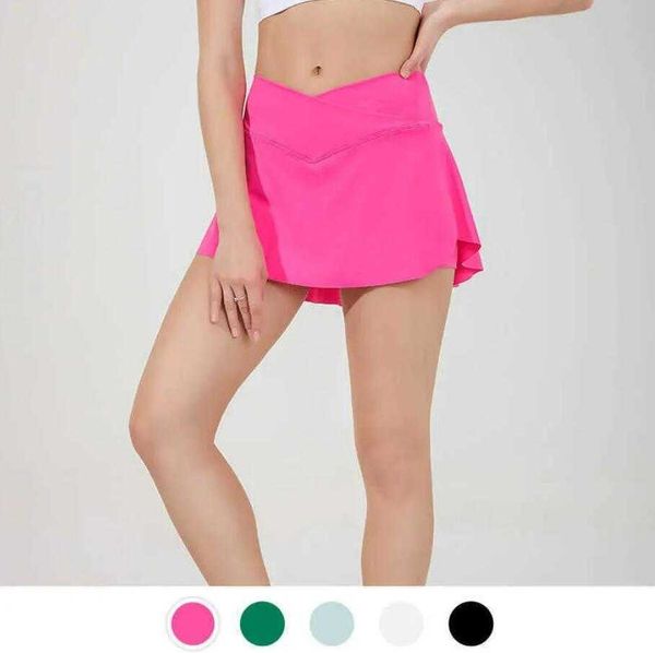 lu-a1055 high waist side split tennis skirt pleated skirts nude light resistant fake two piece yoga sports skirt, White;red
lu-a1055 high waist side split tennis skirt pleated skirts nude light resistant fake two piece yoga sports skirt, White;red