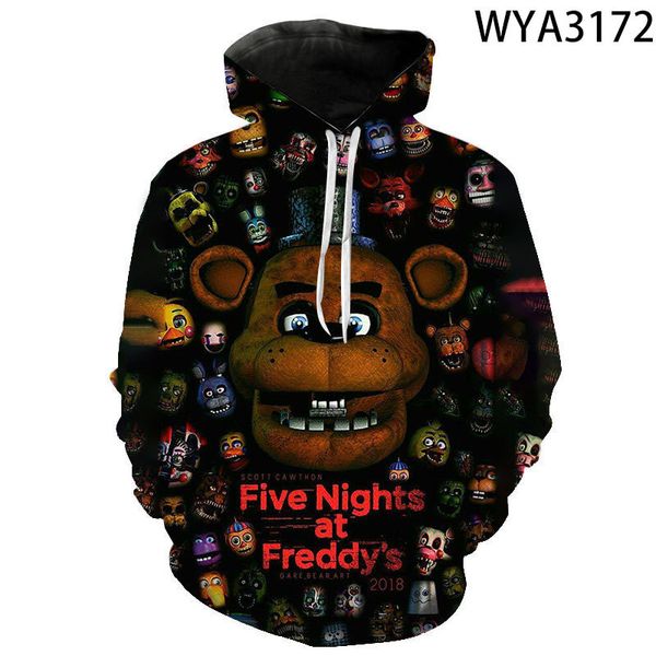 men's hoodies sweatshirts fnaf pullover long sleeve 3d printed fashion men women children streetwear boy girl kids casual 230227, Black
men's hoodies sweatshirts fnaf pullover long sleeve 3d printed fashion men women children streetwear boy girl kids casual 230227, Black