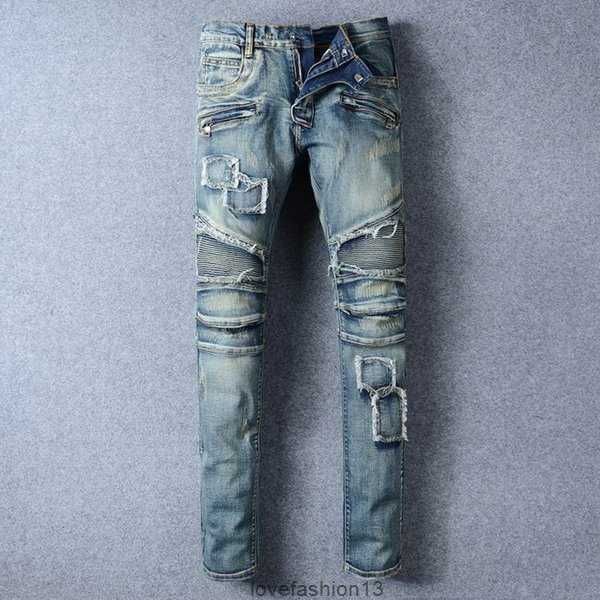 2023 mens designer dad jeans distressed ripped slim fit motorcycle bikers denim for s fashion, Blue
2023 mens designer dad jeans distressed ripped slim fit motorcycle bikers denim for s fashion, Blue