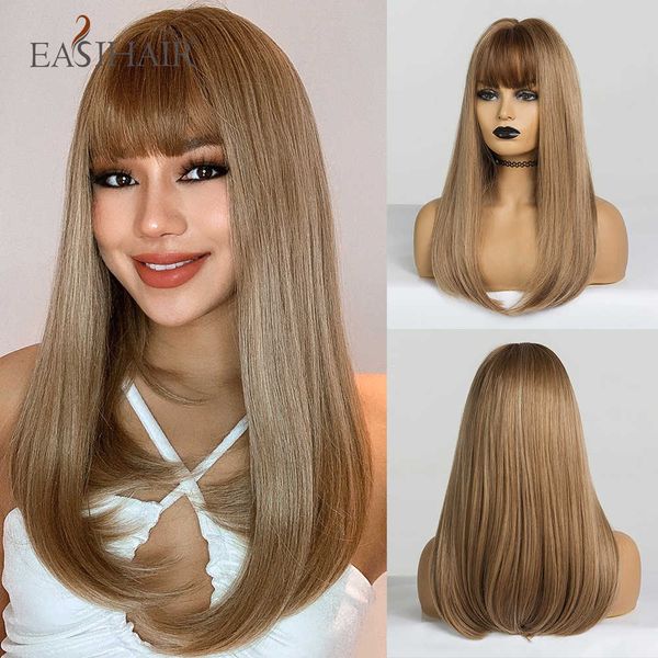 synthetic wigs easihair long straight synthetic wigs for women brown with bangs daily natural hair heat resistant christmas gift 230227, Black
synthetic wigs easihair long straight synthetic wigs for women brown with bangs daily natural hair heat resistant christmas gift 230227, Black