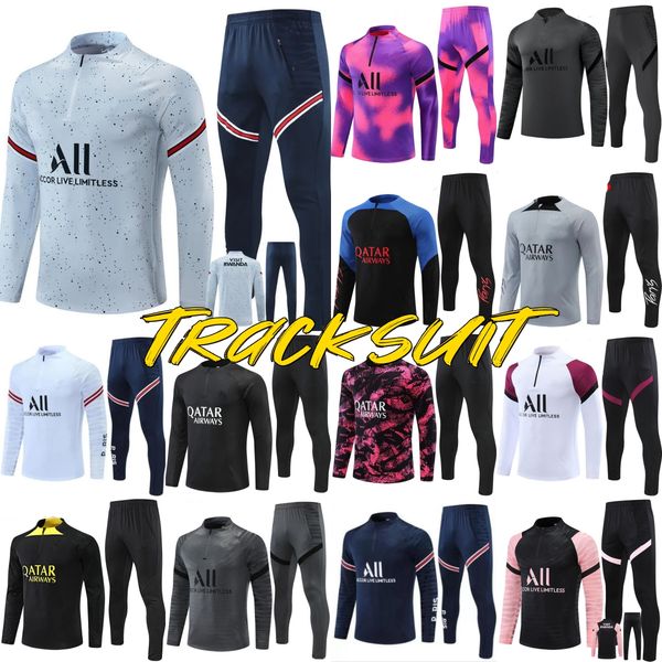 21 22 23 psgs mbappe tracksuit soccer jerseys 2021 2022 2023 classic style paris training suit half long sleeve sergio ramos verratti icardi, Black
21 22 23 psgs mbappe tracksuit soccer jerseys 2021 2022 2023 classic style paris training suit half long sleeve sergio ramos verratti icardi, Black
