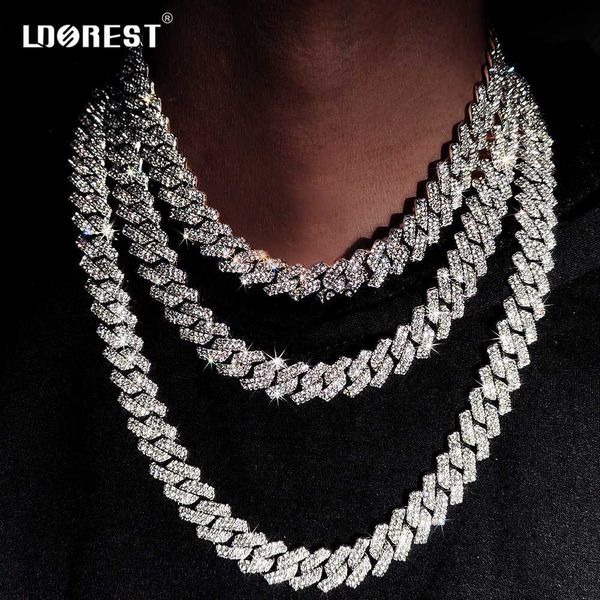 pendant necklaces hip hop 14mm prong cuban link chain necklace bracelet iced out bling cuban chain rhinestone chains for men punk rapper jew, Silver
pendant necklaces hip hop 14mm prong cuban link chain necklace bracelet iced out bling cuban chain rhinestone chains for men punk rapper jew, Silver