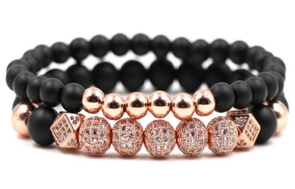 8mm 2pcsset yj43 elastic adjusted nature frosted agate onyx bead micro pave cz zircon cubic zirconia copper bangles bracelet8810539, Black
8mm 2pcsset yj43 elastic adjusted nature frosted agate onyx bead micro pave cz zircon cubic zirconia copper bangles bracelet8810539, Black