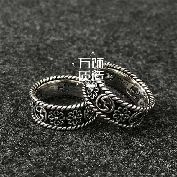 60% off designer jewelry bracelet necklace ring 925 daisy hollowed out pattern ins style men's women's couple ring, Silver
60% off designer jewelry bracelet necklace ring 925 daisy hollowed out pattern ins style men's women's couple ring, Silver