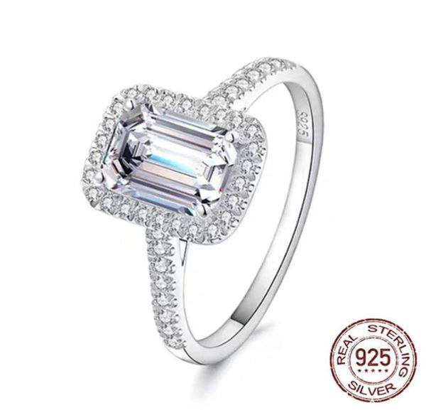 original 925 sterling silver wedding ring princess 5 7mm cz zircon rectangle diamond rings for women engagement jewel8894461, Slivery;golden
original 925 sterling silver wedding ring princess 5 7mm cz zircon rectangle diamond rings for women engagement jewel8894461, Slivery;golden